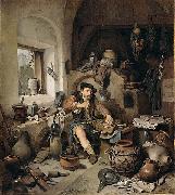 Cornelis Bega Alchemist by oil painting artist